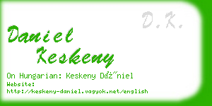 daniel keskeny business card
